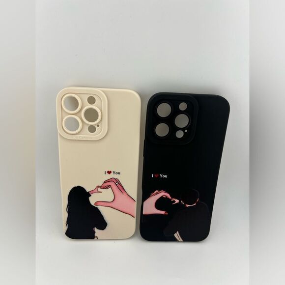 iPhone 16 Pro Max Couple Cases – Matching “I ❤️ You” /Cute & Romantic Gift - Picture 5 of 5
